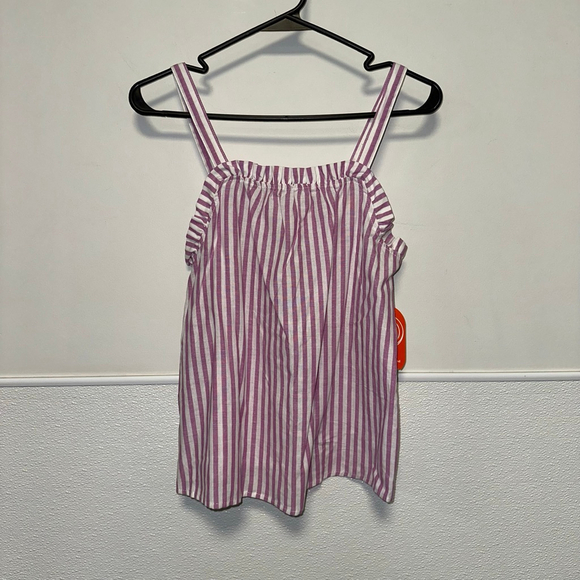 Girls Wonder Nation Purple Lavender White Striped Tank Top XL (14-16) NEW NWT - Picture 1 of 11